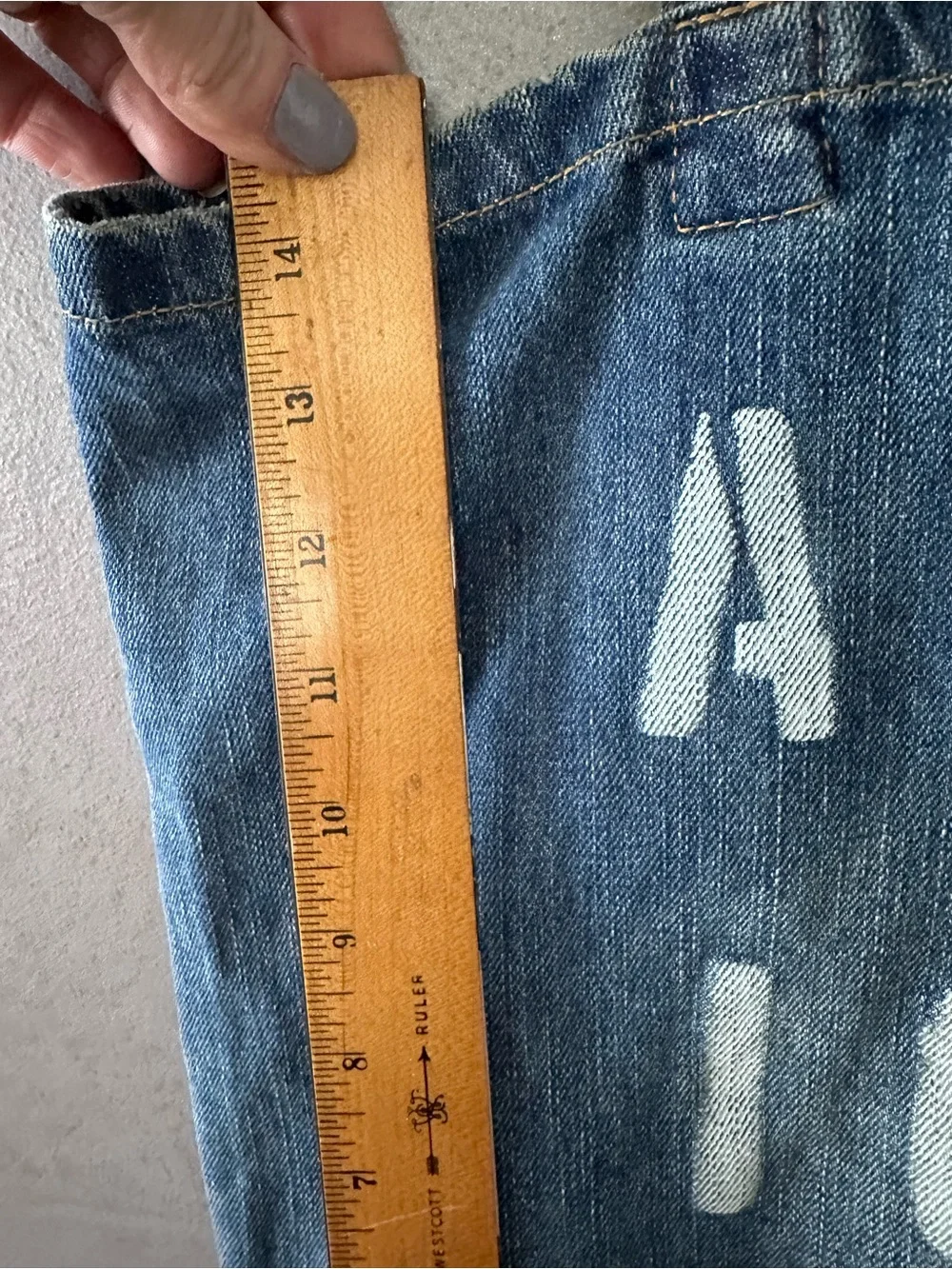AMERICAN EAGLE DENIM TOTE BAG